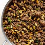 spiced gorund beef with parsley and pine nuts
